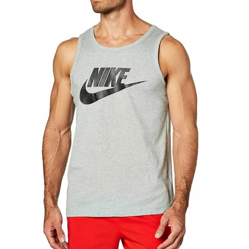 Nike Men's Light Gray Tank Top